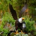 Nacome Metal Bald Eagle Large Outdoor Statues,Yard Decorations Outdoor Garden Sculptures & StatuesGarden Gifts