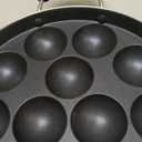 Non Stick Appam Patra, Appam Maker, 12 Pits Appam Maker With Lid, 1 Spatula, 1 Scrubber