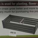 Raised Garden Bed 2 Pack 8x4x1FT, Premium Galvanized Raised Garden Bed, Large Raised Garden Beds Outdoor for Deep-Rooted Vegetables, Flowers, Green and Herbs, Black