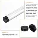 uxcell 180mm(7") Rubber End Caps, Round Vinyl Plug Insert Plastic End Caps for Tubing, Fence, Pipe Post, Furniture, Railing, Black, 50mm Height