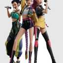KPop Demon Hunters Huntr/x How Its Done Cardboard Cutout Standee Life Size Character Display for Fans, Parties, or Room Dcor Rumi, Myra, and Zoey Group Cardboard Figure - Officially Licensed