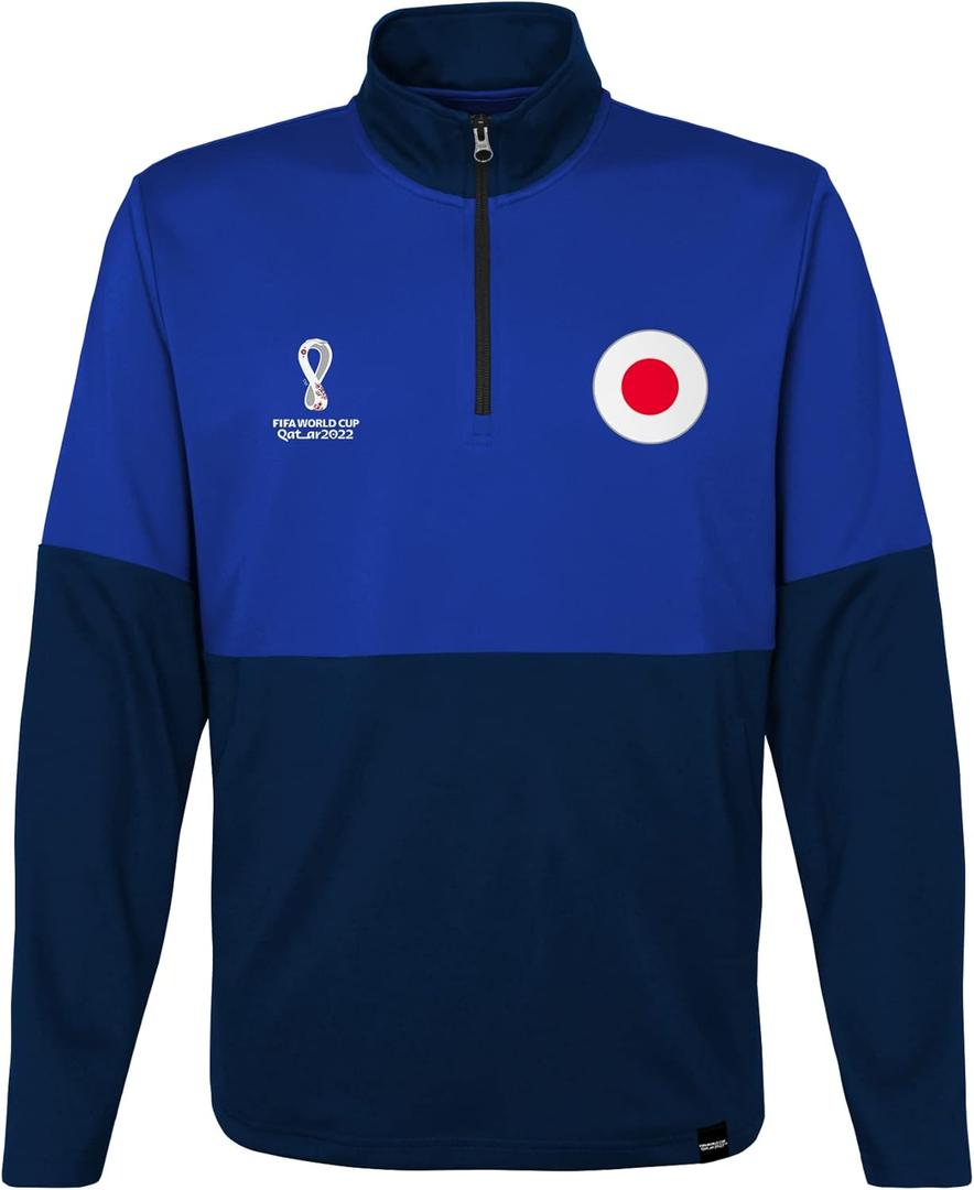 Outerstuff Men's FIFA World Cup Country 1/4 Zip Top (Blue-navy) S Outerstuff Men's FIFA World Cup Country 1/4 Zip Top (Blue-navy) S