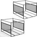 Hanging File Folder Frame for Legal and Letter Size,Hanging File Organizer Holder Rack Hanging Folder Rails for Filing Cabinet Desk Drawer,15.2" L x 12.4" W x 10.5" H,2 Pack
