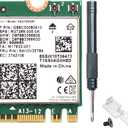 AX210NGW WiFi 6E Card for PC Laptop - Tri-Band 5400Mbps with Bluetooth 5.3 Supports New 6GHz Band, 160MHz Channel, MU-MIMO M.2 2230 Interface for Intel AX210 Windows 10/11 (802.11ax)