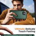 2 x Temdan Designed for iPhone 14 Case Magnetic,[Compatible with Magsafe][Military Grade Drop Protection] Dropproof Heavy Duty Tough Rugged Shockproof Phone Case for iPhone 14 (6.1")-Dark Green