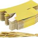 KPOSIYA 100 Pack Favor Boxes 2x2x2 inch Candy Boxes Gold Gift Boxes with Ribbons for Wedding Baby Shower Decorations Birthday Party Supplies