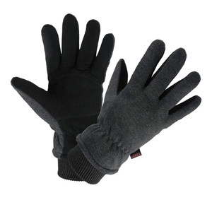 OZERO Winter Gloves Deerskin Suede Leather and Insulated Polar Fleece Water Resistant Thermal Gifts for Men and Women S