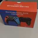 Wireless Switch Controller for Nintendo Switch/Switch 2/Lite/OLED Controller, Switch Controller with a Mouse Touch Feeling on Back Buttons, Extra Switch Pro Controller with Wake-up,Programmable, Turbo Function (Red+Blue)