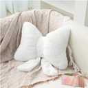 Bow Pillow Throw Pillows Butterfly Shaped Decorative Cute Pillows for Bed Sofa Cute Home Decor