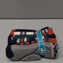 Eyean Kids Merino Wool Socks Boys Girls Thermal Winter Hiking Warm Thick Boot Cozy Toddler Crew Socks 6 Pairs (4-7 Years, Orange Stripes)