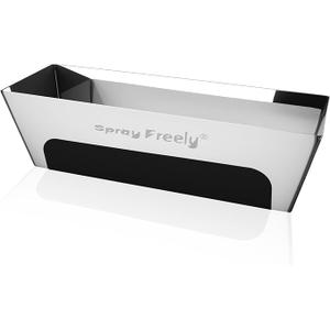 Stainless Steel Mud Pan - Sheared Edges for Easy Knife Cleaning, Perfect Size for Larger Drywall Knife, Suitable For Mixing Cement, Mortar, Putty And Paint (14 Inch 1Pack)