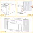 LBG Products Window Air Conditioner Side Panel and Frame Set,AC Accordion Filler Kit,Fits Most 10000BTU Window Air Conditioners
