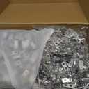 Zonon 300 Sets Name Tags with Clips Name Badge Holders Clip on Waterproof PVC ID Holder Transparent Tag Holder with Resealable Zipper Seal and Metal Badge for Teacher Worker