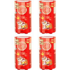 4 PCS Fireworks Bubble Machine with 4x80ml Bubble Solution, Portable Automatic Bubble Machine with Lights and Closeable Music, Bubble Maker Toys for Kids Outside Activities Parties Wedding