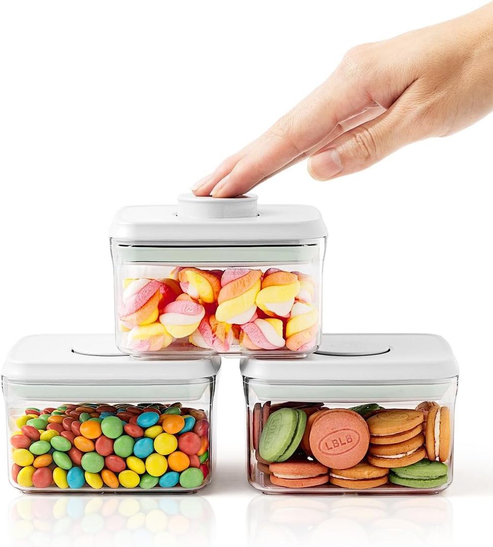 0.6 Qt Pop Containers - 3 Pack Mini Travel Snack Container, BPA Free Food Storage Canisters with Lids, Small Freezer Containers Candy Jar Plastic 520ml*3 0.6 Qt Pop Containers - 3 Pack Mini Travel Snack Container, BPA Free Food Storage Canisters with Lids, Small Freezer Containers Candy Jar Plastic 520ml*3