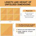 6 Pack Peel and Stick Acoustic Wall Panels, 72"×48 Coverage