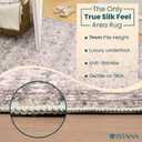 Istana 4x6 Rug - Pale Rose Beige Area Rugs 4x6 - Kid & Pet Friendly Machine Washable Rugs - 4 x 6 Area Rug Non Slip & Non Shedding Area Rug - Foldable Rug for Room for Bedroom
