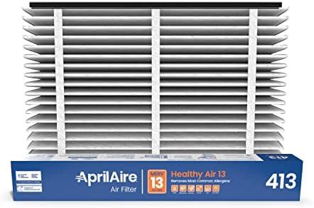 AprilAire 413 Replacement Filter for AprilAire Whole House Air Purifiers - MERV 13, Healthy Home Allergy, 16x25x4 Air Filter (Pack of 1)