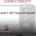 MechanMagic Key Fob Keyless Entry Fits for Hyundai Veloster 2011 2012 2013 2014 2015 2016 2017 Remote Control Replacement NYOSEKS-TF10ATX 95430-2V100
