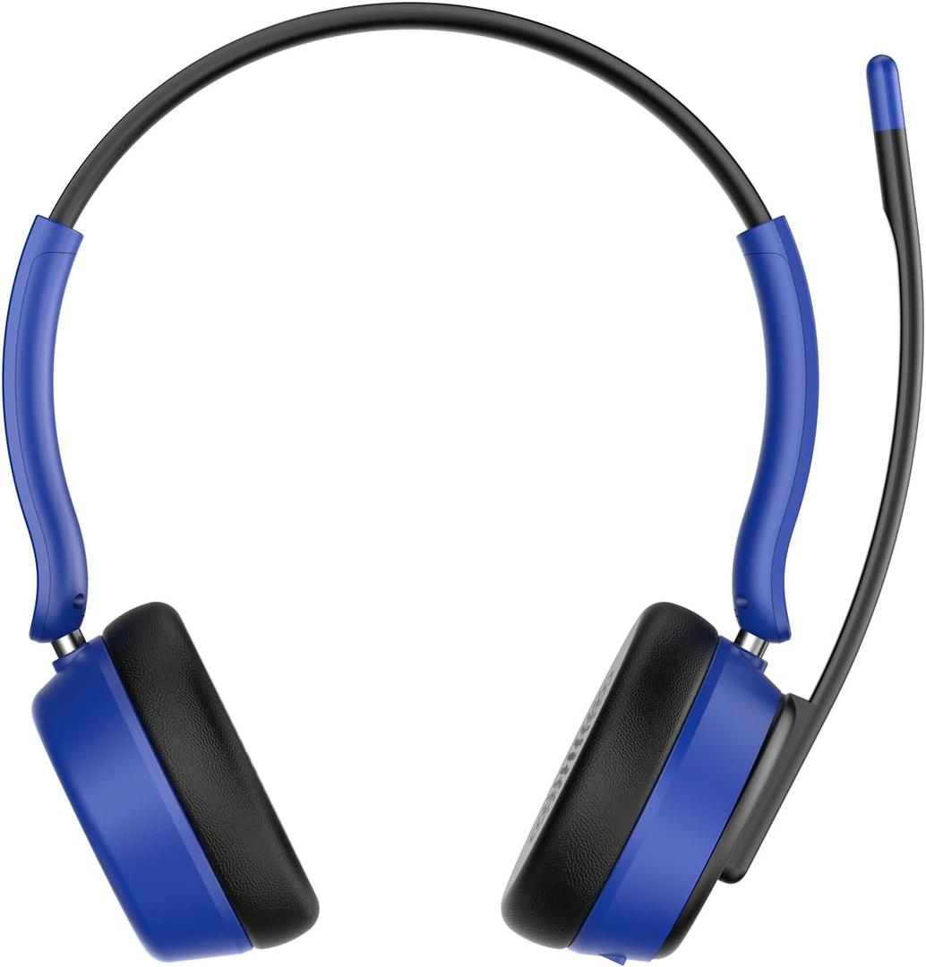Wireless Headset with Mic for Work, BlackBlue
