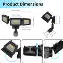 120W LED Flood Lights Outdoor with Motion Sensor, 12000LM 4500K Daylight, IP66 Waterproof Dusk to Dawn Outdoor Security Lights for Garage, Yard, Outside