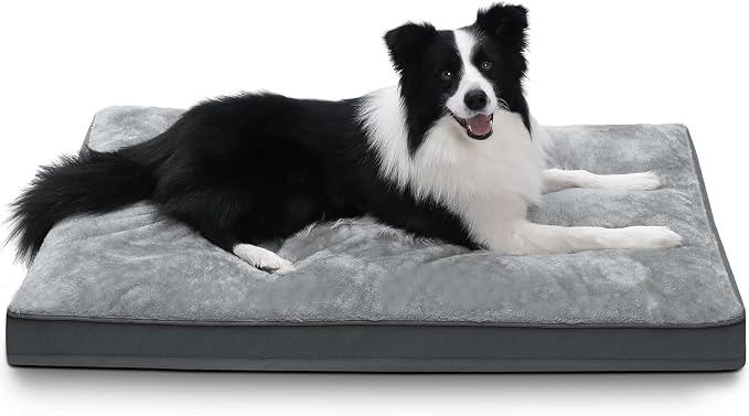 Large Plush Dog Bed for Crate with Washable Cover, 35x22, Grey
TPU Water Resistant Layer, Easy Clean Cover, Soft Plush Surface, Durable Oxford fabric, Non-Slip Base, Large Breeds ≤50lbs