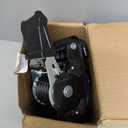 Retractable Ratchet Straps with Soft Loops (4 Pack)-(1,500lb Break Strength)-1 Inch x 12 Feet Heavy Duty Auto Self Retracting Tie Down Strap for Truck, Cargo Trailer, Motorcycle, Rad & More