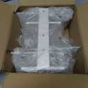 Invisible Floating Bookshelves for Wall, 6 Tier Vertical Spine Book Tower, Heavy Duty Floating Book Shelves Metal Book Organizers for Home Office, 3 Pack(White)