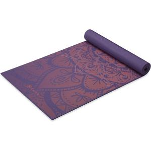 Gaiam Premium Yoga Mat, 6mm Thick Print Mat