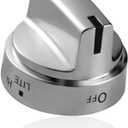 WB03X24818 OEM Gas Stove Knob Stainless Steel,Stainless Steel Stove Replacement Knobs,4363588 AP5989029 PS11729081 EAP11729081