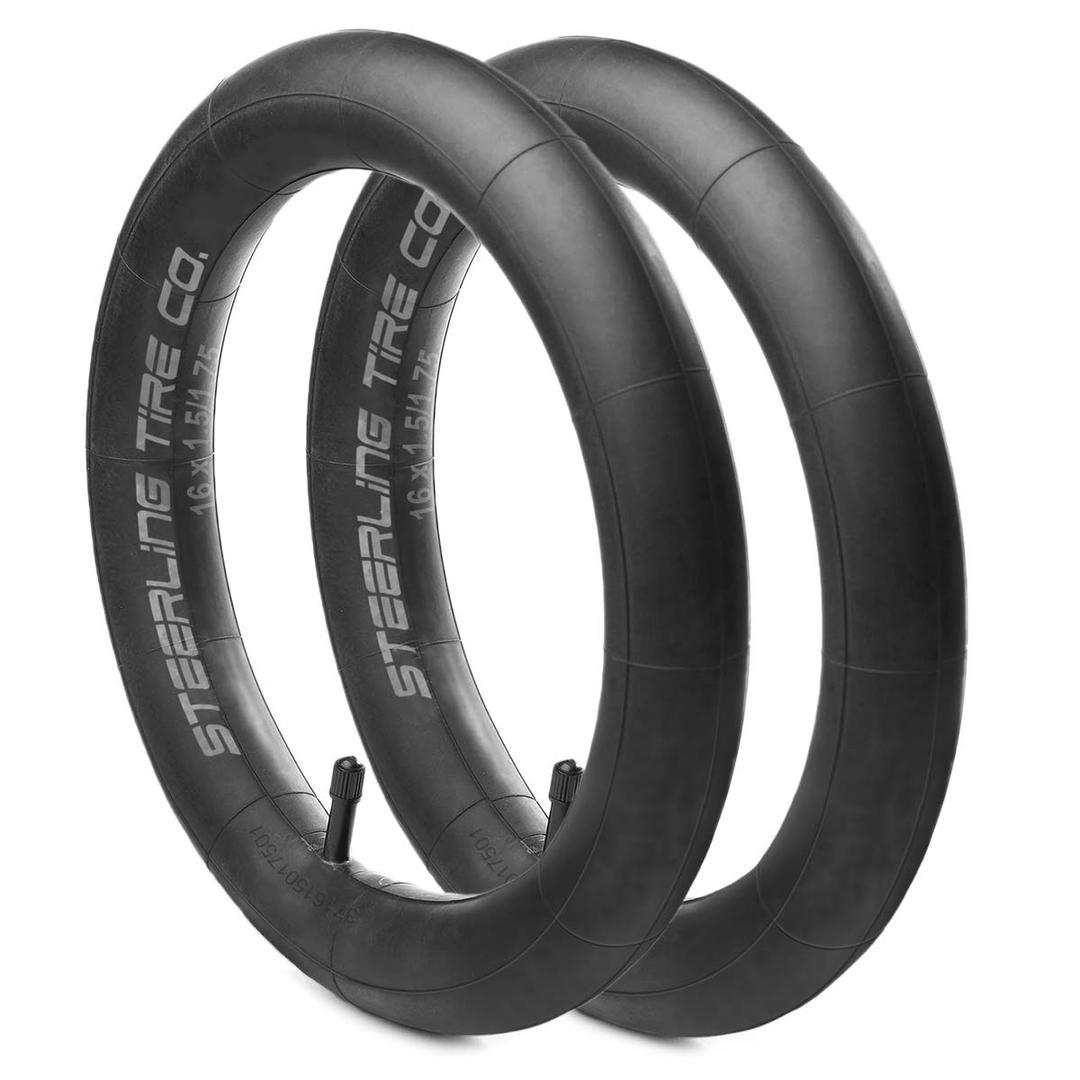 16 x 1.75/1.95/2.125 Heavy Duty Thorn Resistant Inner Tube Replacement for All Baby Trend Expedition Jogger Strollers and More! [2-Pack] Steerling Tire Co. (16'' x 1.75 Heavy Duty)