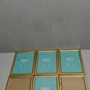 LaVie Home 5x7 Picture Frames (6 Pc, Gold) Simple Designed Photo Frame with High Definition Glass for Wall Mount & Table Top Display, Set of 6 Classic Collection