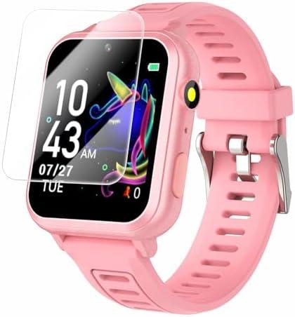 Cosjoype Kids Game Smart Watch Gift for Girls Age 6-12, 24 Puzzle Games HD Touch Screen Kids Watches with Video Camera Music Player Pedometer Flashlight 12/24hr Toys for 7 8 9 10 11 12 Year Old Girls