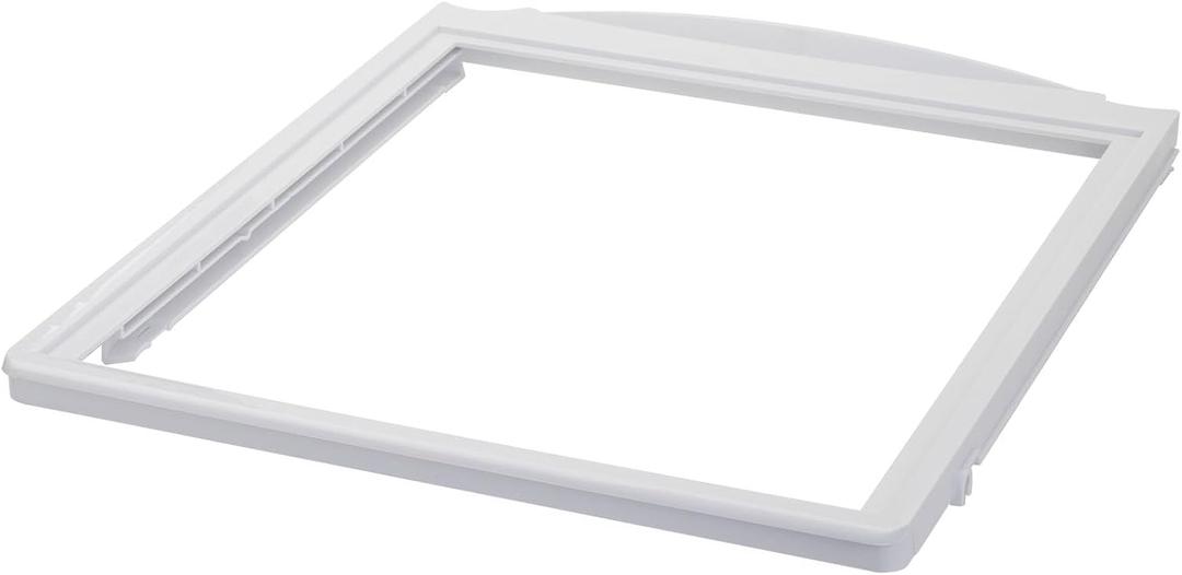 240599301 Crisper Pan Cover Compatible with Frigidaire Refrigerator Shelf Frame Without Glass Refrigerator, Delicatessen Drawer Cover 19-5/8" x 16-3/8"