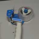 Pacific Mailer 2 Inch Tape Gun Dispenser with 2 Inch Carton Packing Tape, Lightweight Industrial Side Loading Tape Dispenser - Blue