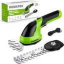 Cordless Grass Shear & Shrubbery Trimmer - 2 in 1 Handheld 7.2V Electric Grass Trimmer Hedge Shears/Grass Cutter Rechargeable Lithium-Ion Battery and Type-C Cable Included