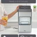 Orgo The Nugget Countertop Ice Maker, Makes 33 lbs. in 24 Hours, Nugget Shaped, Stainless Steel Ice Maker Ready in 10 Minutes, Self-Cleaning, Includes Scoop, RGN3505, Gray