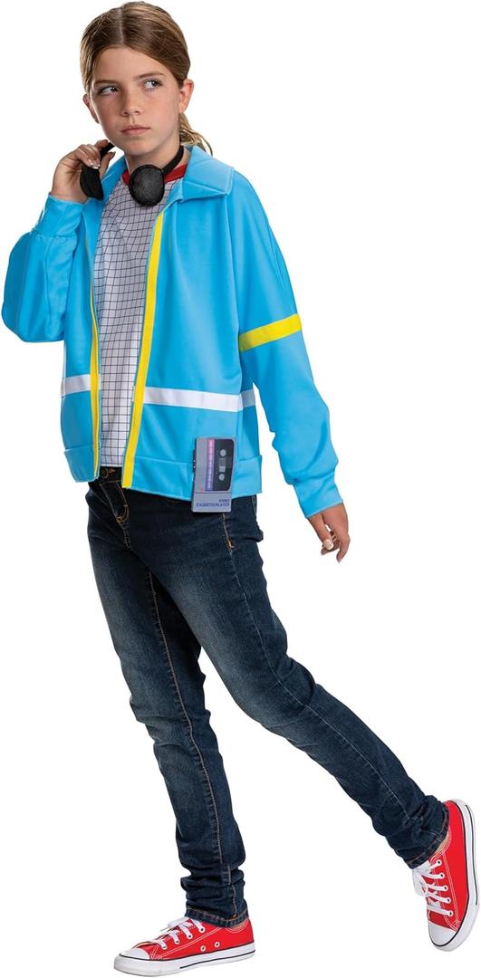 Disguise Tweens Max Mayfield Costume, Official Stranger Things Costume Jacket With Faux Headphones Accessory (L (10-12))