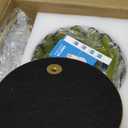 Gold Floor Lamps for Living Room,Glass Floor Lamp with Remote Control & Green Lampshade,Arc Flower Lamp Dimmable Mid Century Modern Standing Lamp Vintage Brass Tall Floor Lamp For Bedroom Corner (11.5 inch)