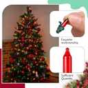 Mudder 240 Pcs Christmas Replacement Mini Light Bulbs with Green Base Christmas Tree Incandescent Wire String Lights Replacement Bulbs for Xmas Indoor Outdoor Decoration(Multicolor,6v X 0.08a)