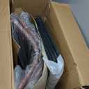 DUMOS 26 Inch Counter Height Bar Stools Set of 4, Modern Faux Leather High Barstools with Back and Metal Leg, Bar Chairs for Kitchen lsland, Brown