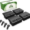 Mouse Bait Station | 4-Pack Indoor & Outdoor Mouse Bait Stations | Bait (Not Included) is Secured by Lock & Key | Pet & Child-Safe Alternative to Mouse Traps | For Mice Only - by Eco Pro Pest Control