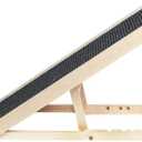 Alpha Paw Pawramp - The Original Dog Ramp for Couch & Bed - Foldable & Portable Pet Ramp for Small & Large Dogs (up to 80 lbs), 4 Adjustable Heights, Senior Dog Friendly, Natural Finnish Wood