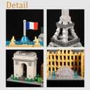 JXRLMB Paris Skyline Architecture Adult Building Blocks Set 3680PCS with Eiffel Tower and The Louvre Assembly Collection Micro Bricks 3D Model for Teens Age of 14+