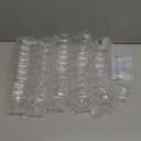 Hacaroa 50 Pack Plastic Dessert Cups Short Stem Cups with Spoons, 4 Oz Mini Parfait Appetizer Cup, Clear Disposable Ice Cream Bowls Mousse Cups for Party, Wedding, Picnic