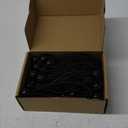 Bungee Balls 6 Inch,Black Bungee Cord for Canopy Tarp, UV Resistant,50-Piece