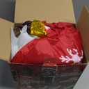 ZPISF 10 FT Santa Sleigh with Reindeer Christmas Inflatables Outdoor Decorations, Christmas Blow Up Yard Decorations for Garden Lawn Xmas Decor (Red)