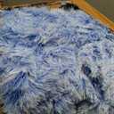 Bean Bag Covers Only, Fluffy Stuffed Beanbag Chair Covers No Filler, Washable Bean Bags Cover for Adults, Stuffed Animal Bean Bag Anti-Slip, 6FT, Blue