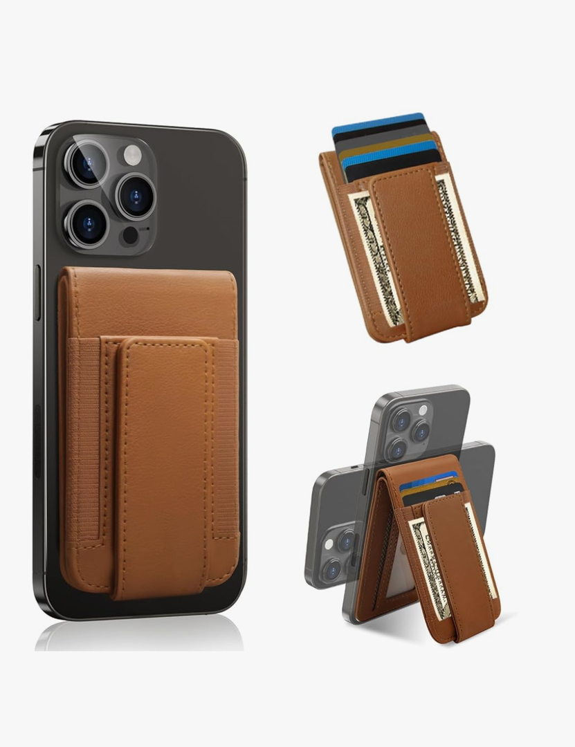 for MagSafe Wallet, Magnetic Phone Wallet with Adjustable Stand & Money Clip, Detachable Magnetic Wallet for iPhone 16/15/14/13/12 Pro Max Plus, 10+ Cards Holder