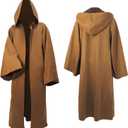 Adult Unisex Tunic hooded Costume | Cosplay Cloak |Knight hood | Halloween Robe Outfits | Cool Fancy Wizard Carnival Cape (XL)